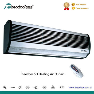 2024Theodoor 5G سری نقره ای درب صفحه نمایش هوای گرم پرده هوای گرم با عناصر گرمایشی PTC